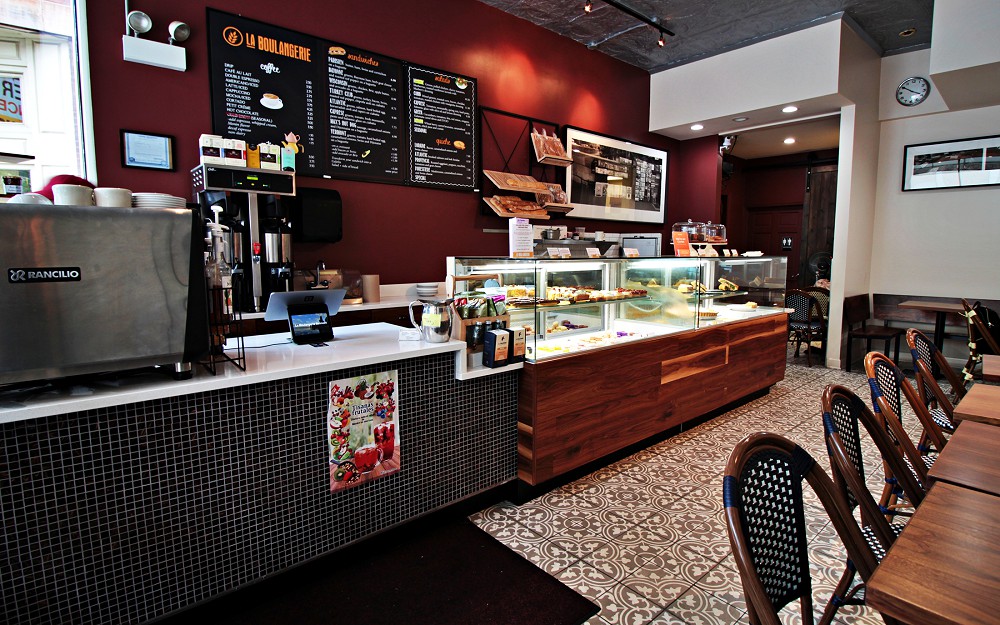 Inside of La Boulangerie Belmont