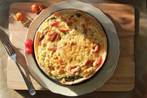 Traditional French quiche